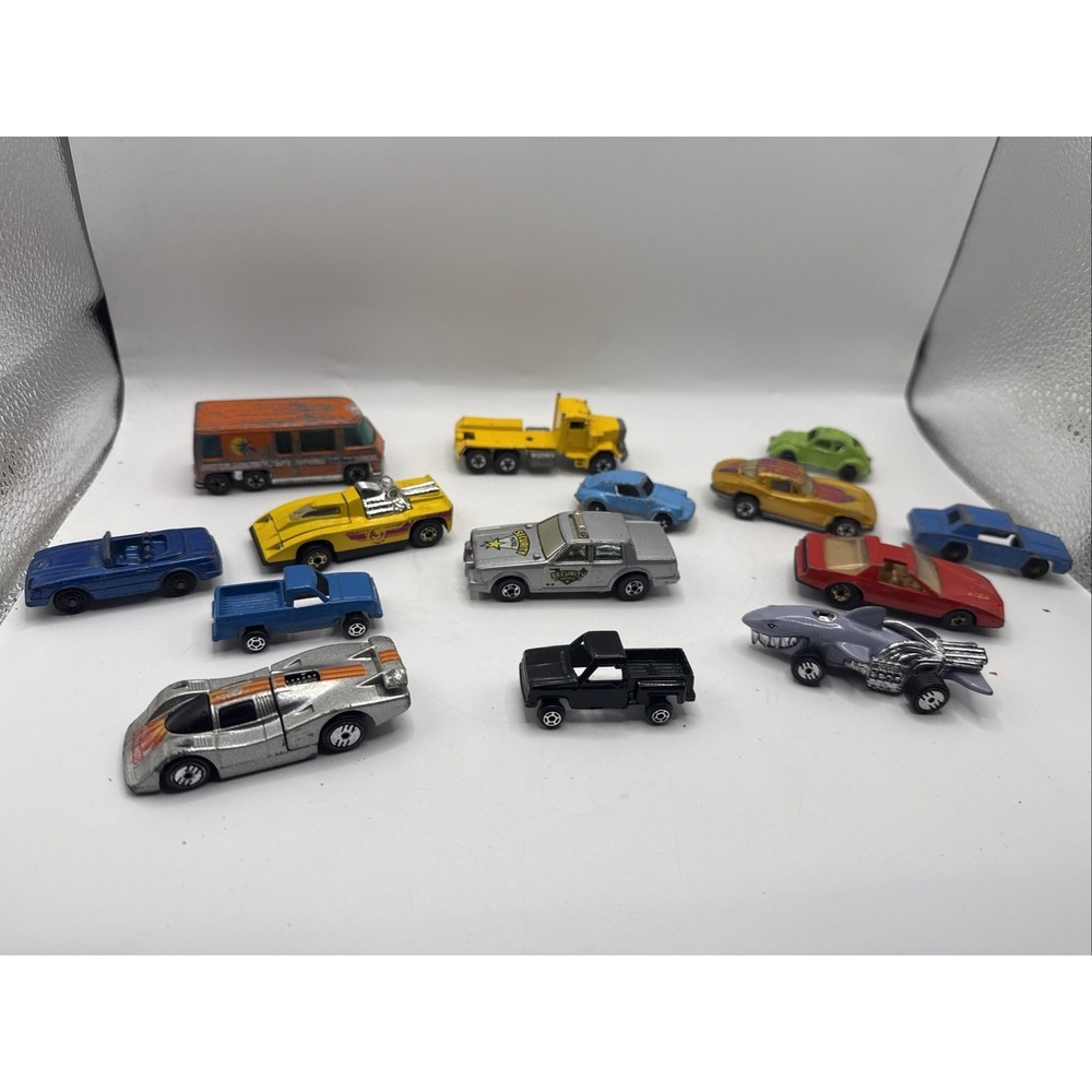 Lot of 14 Vintage Hot Wheels Cars Matchbox Tootsie Cars Trucks